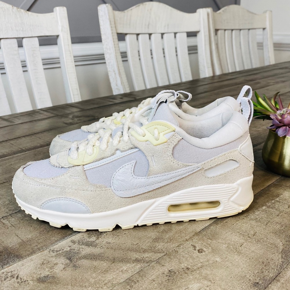 Nike Air Max 90 Futura in the "Summit White/Light Bone/Phantom" Women's 8.5
